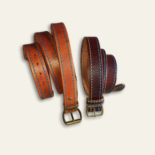 Stitched Leather Belt