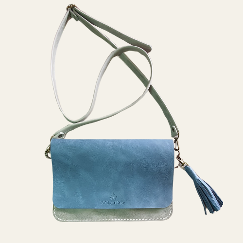 Skye Clutch (Sage & Tiffany Blue)