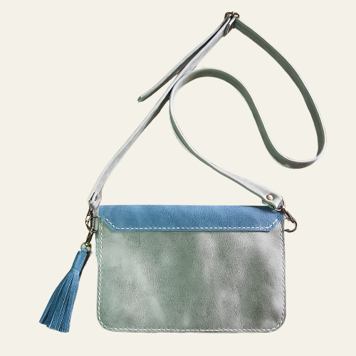 Skye Clutch (Sage & Tiffany Blue)